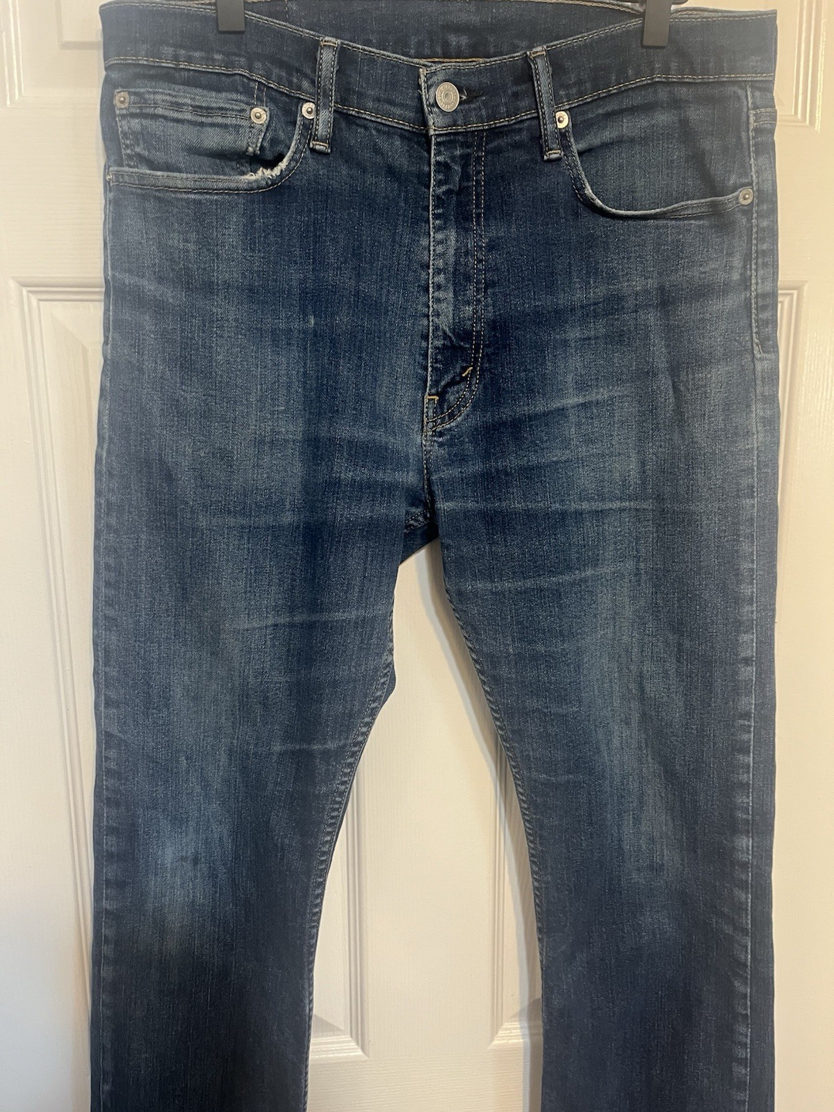 Levi’s 513 Men’s Jeans Size 34×32 Medium Blue Wash Denim Straight Leg