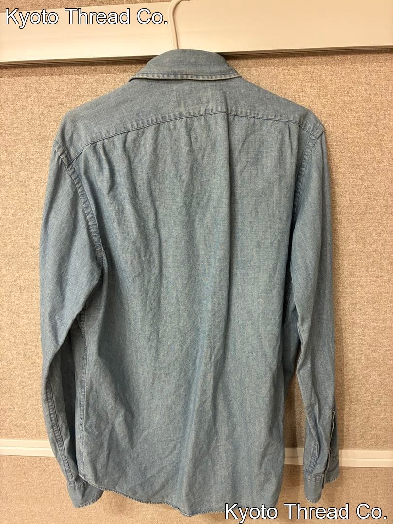 RUGBY Ralph Lauren M Long Sleeve Light Blue Denim Shirt