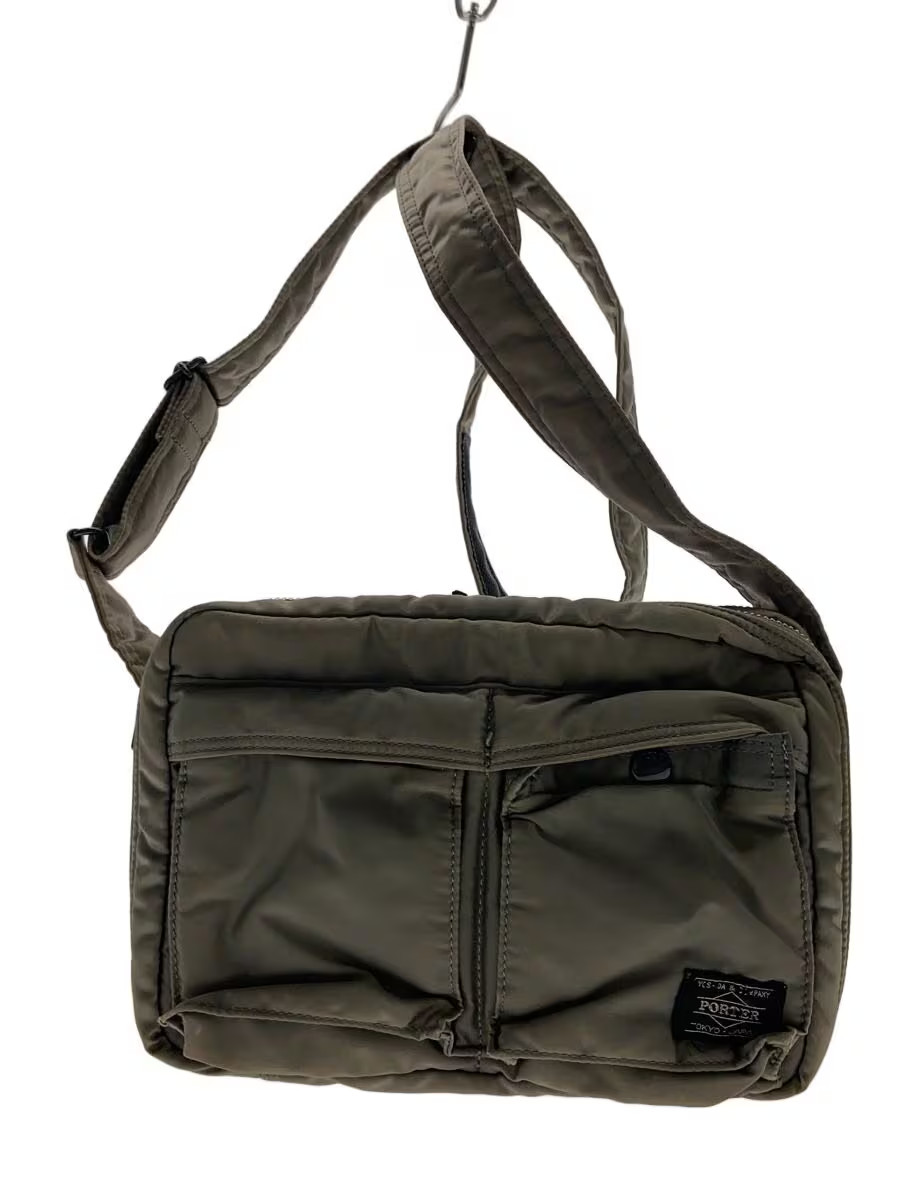 PORTER TANKER Sling Bag Shoulder Bag Nylon GRY Plain