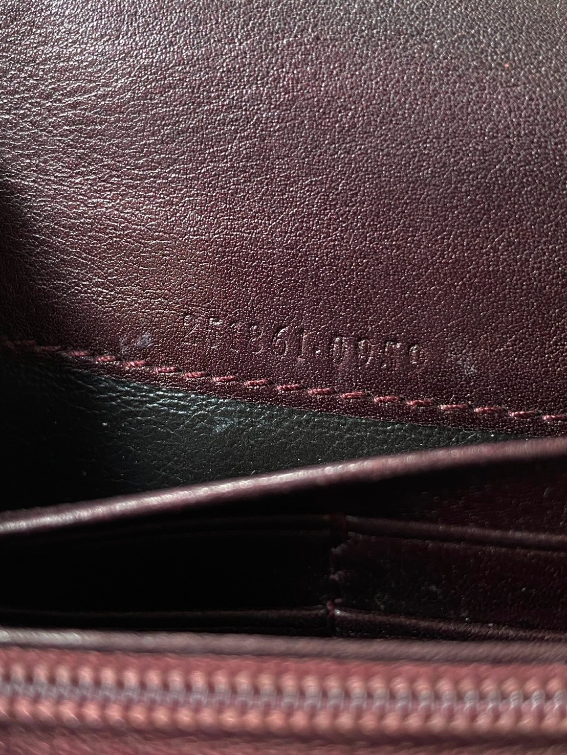 Gucci Guccissima Lovely Heart Continental Long Wallet Dark Burgundy Italy