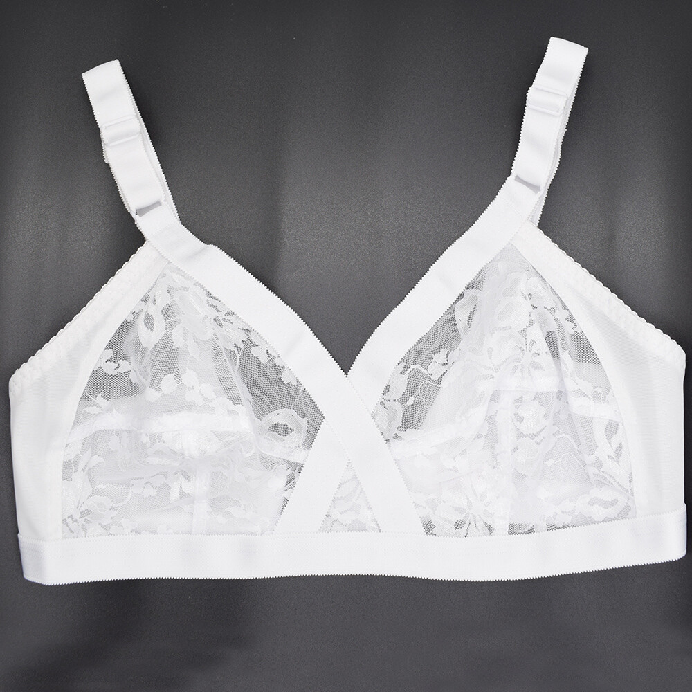 PLUS SIZE BH See through Bra Women Bras Wirelesss Brassiere Unpads Sexy Lingerie