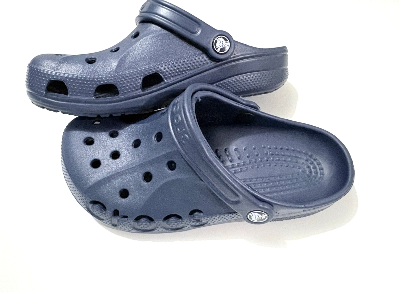 Crocs Baya Clogs Navy Blue Unisex Men’s 5 Women’s 7 Slip On Water Friendly