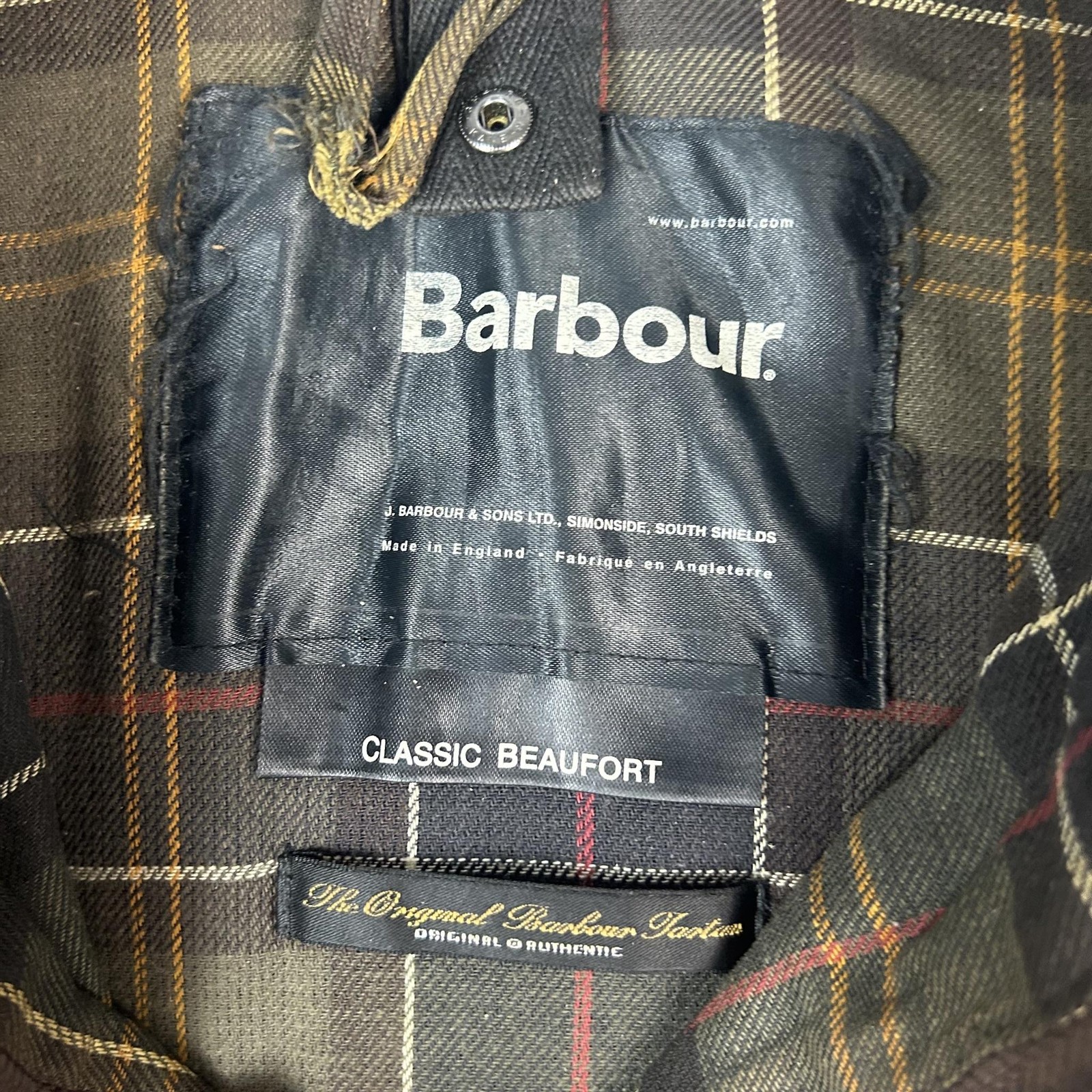 Barbour Jacket Mens C42 107CM Green A830 Classic Beaufort Wax Coat England Made