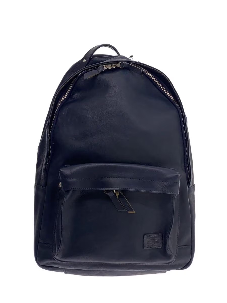 PORTER Backpack Leather NVY