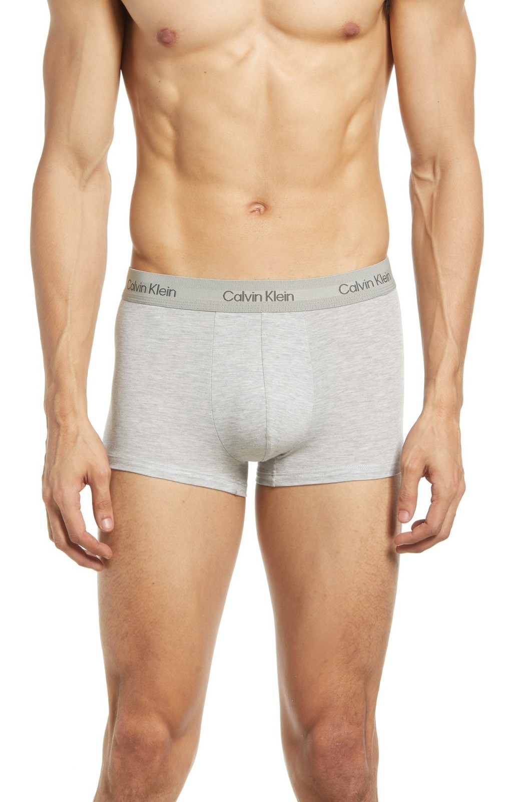 Calvin Klein Ultra Soft Modal Trunk Men’s Large Gray Heather Logo Waistband