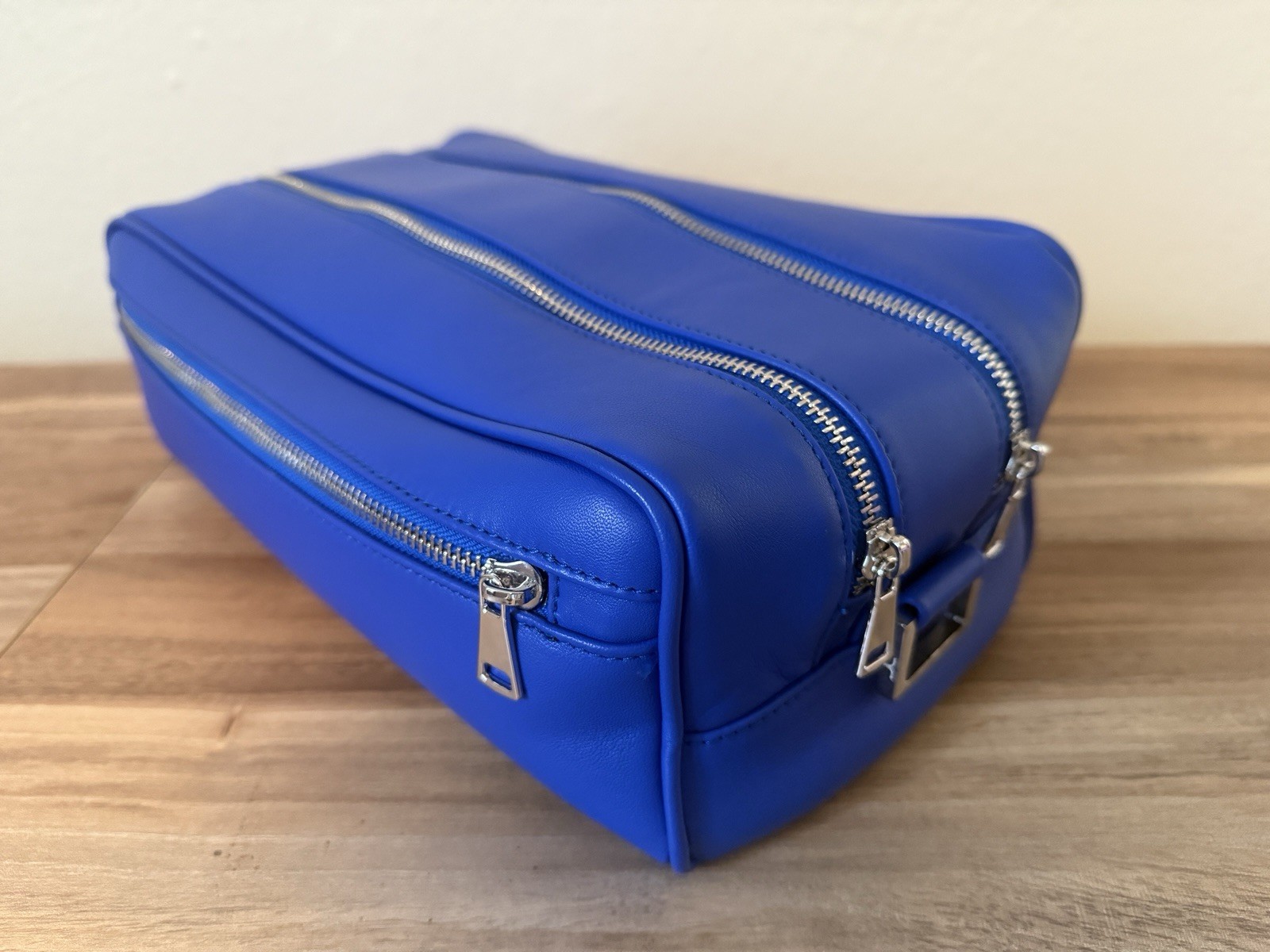 Larusmiani Milano Wash Bag Kaiser – Blue – Toiletry Bag – Made in Italy