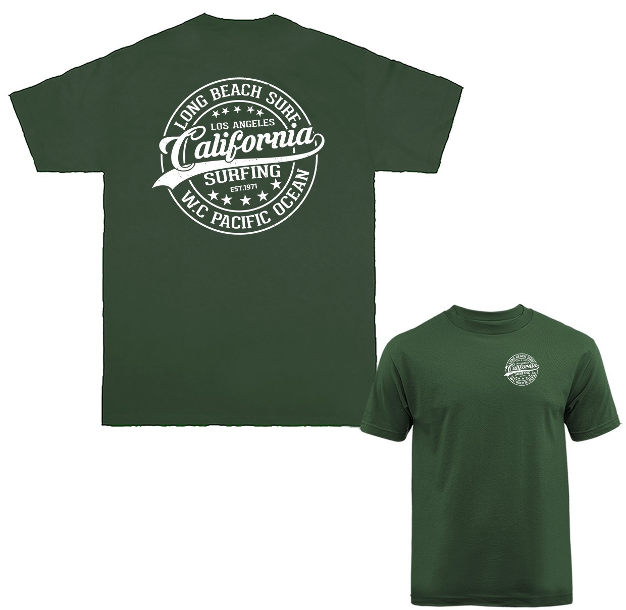 Long Beach California Surf Surfing T-shirt