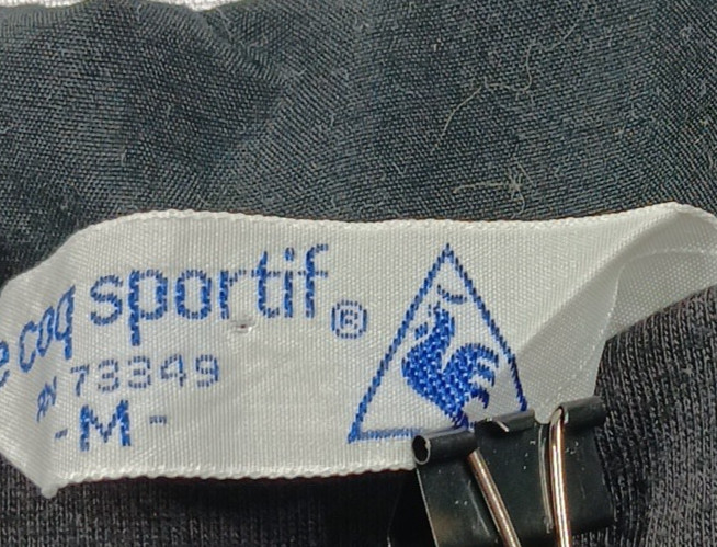 Le coq sportif Vintage Lined Jacket Men’s Med. Full Zip Sport Windbreaker