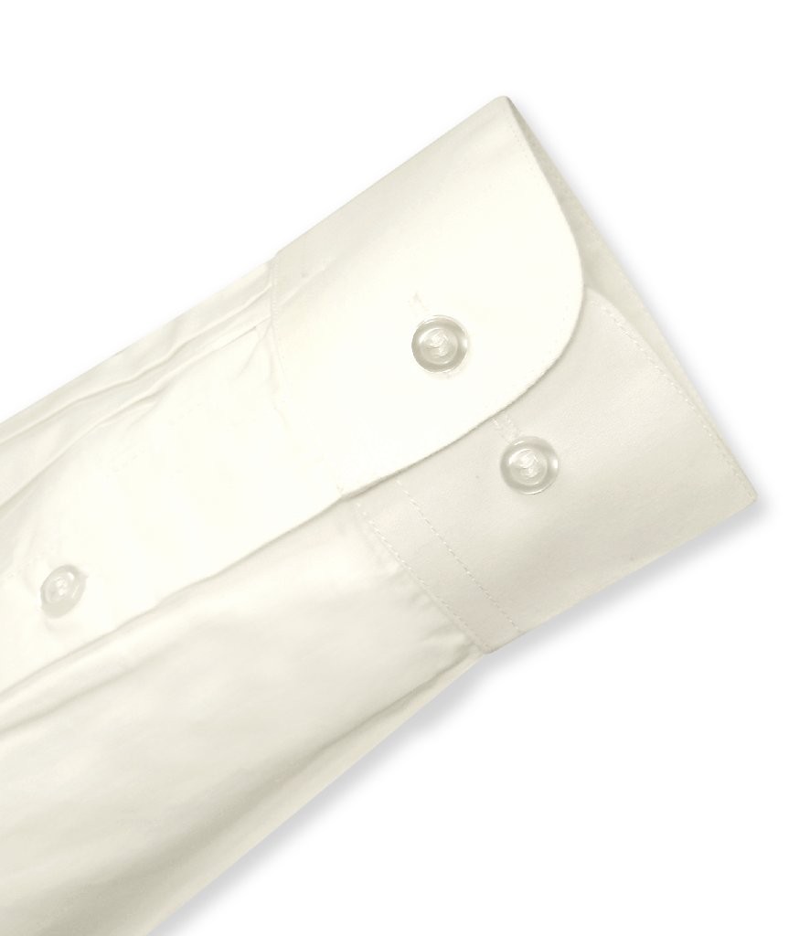 Biagio Mens 100% COTTON Solid CREAM Color Dress Shirt sz 16.5 32/33