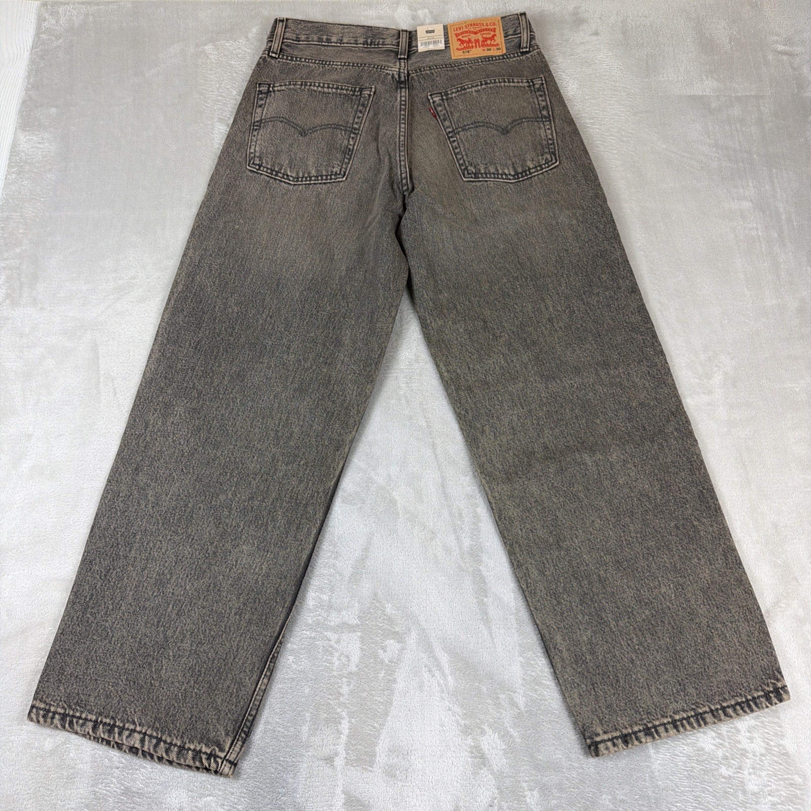 Levi’s 578 Baggy Denim Jeans Men’s Size 30×30 Gray Cotton Y2K