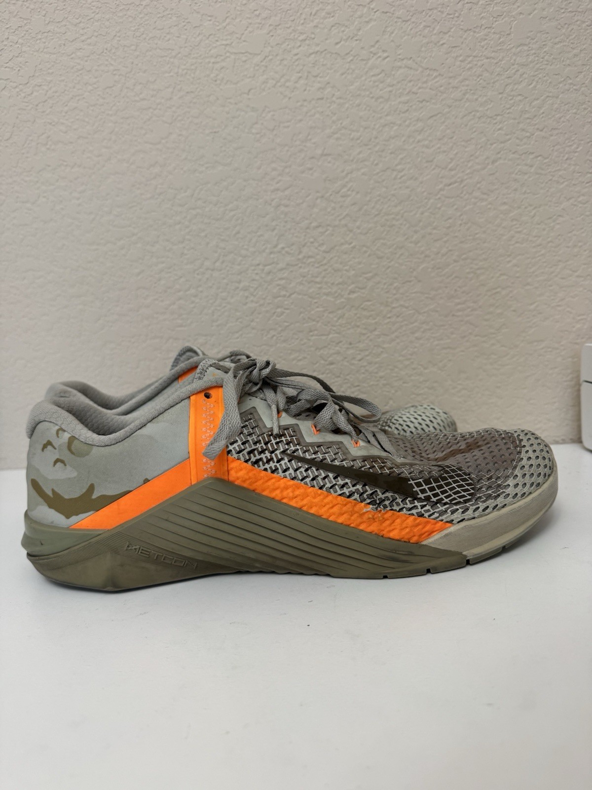 Nike Metcon 6 Cross Training Shoes Mens Size 12 Gray Casual Running Sneakers