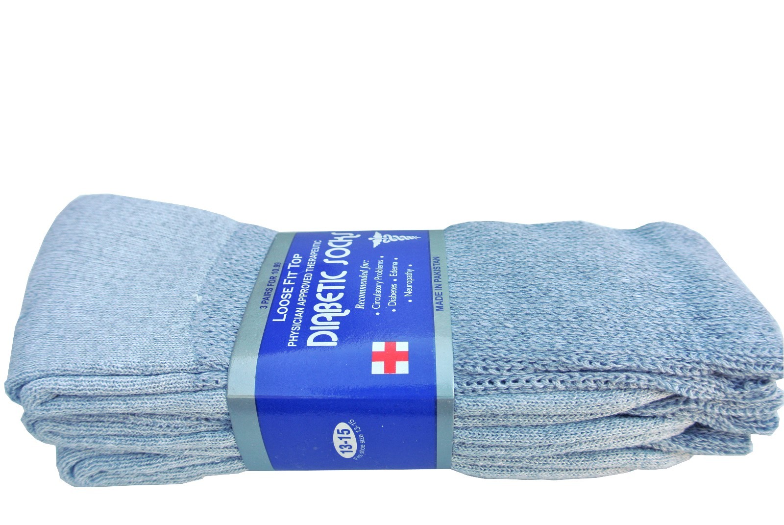 Diabetic GRAY CREW SOCKS circulatory Health Men’s & Women’s Cotton ALL SIZE