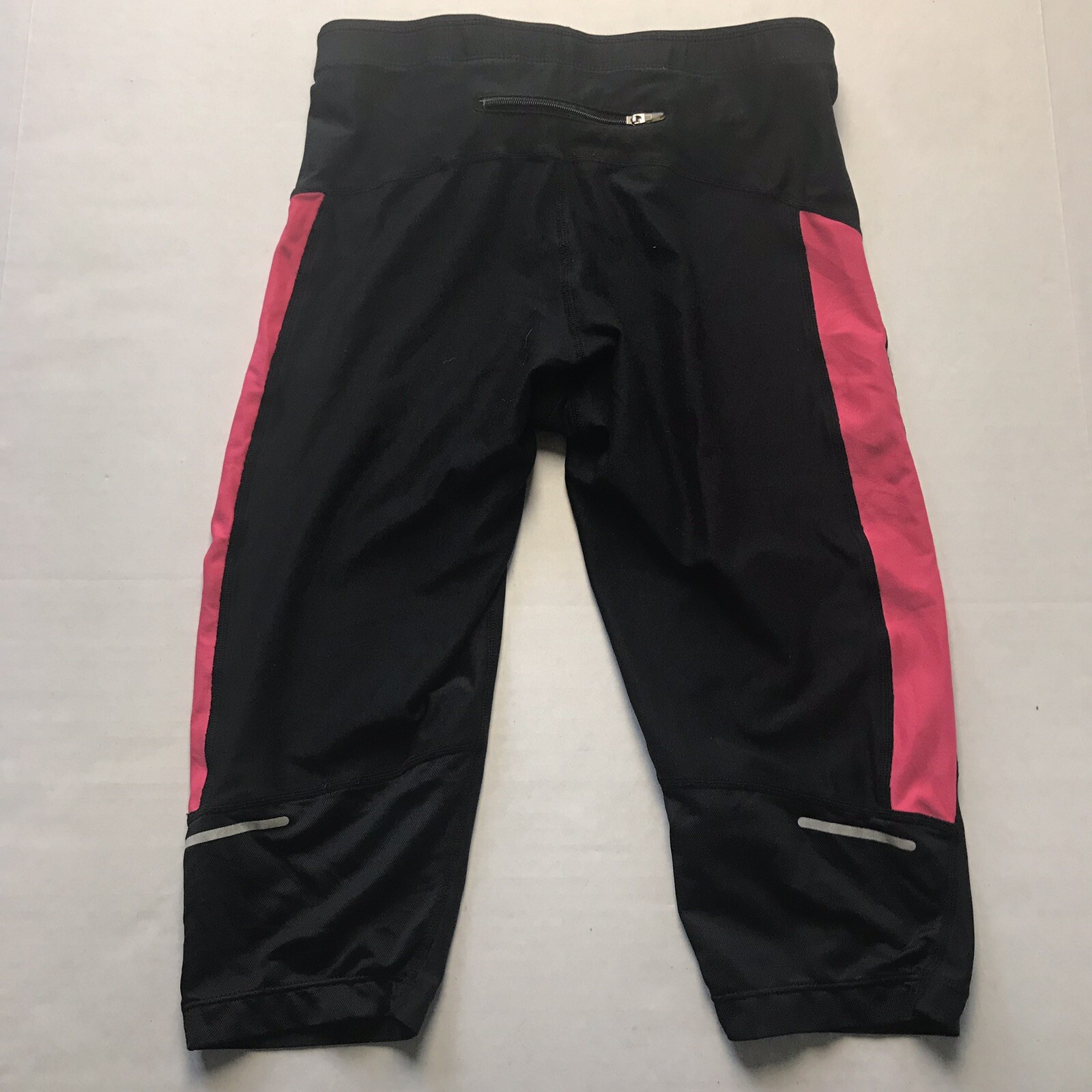 Nike Black Pink Crop Athletic Tight Back Pocket Size Small a1009