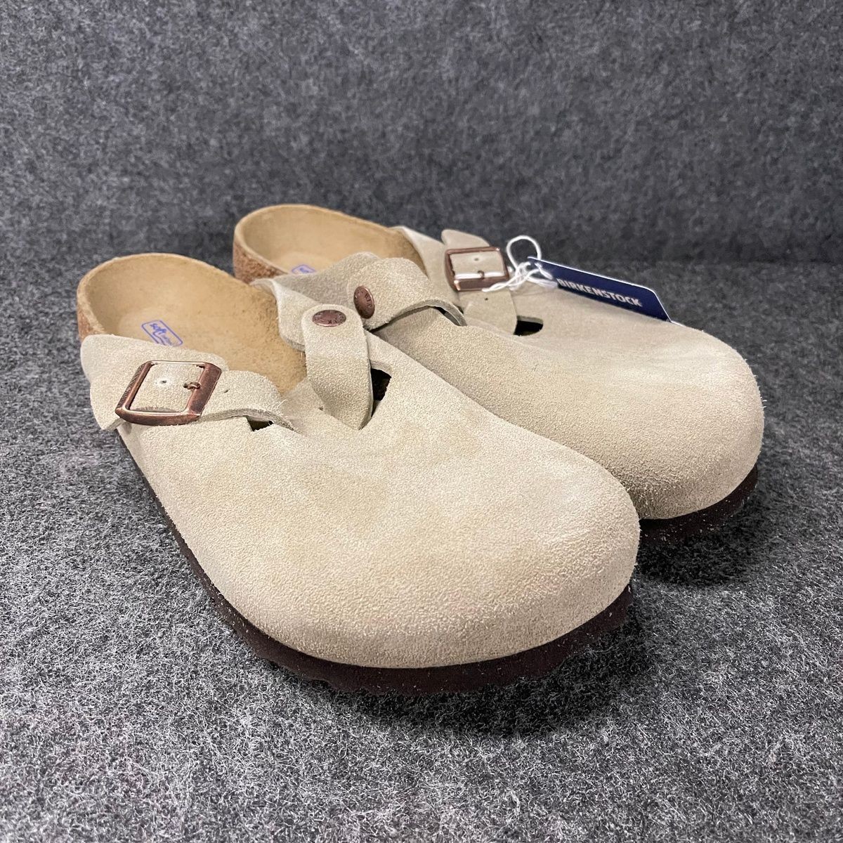 BIRKENSTOCK Boston Soft Footbed Clog Unisex Size US M6/W8 Taupe