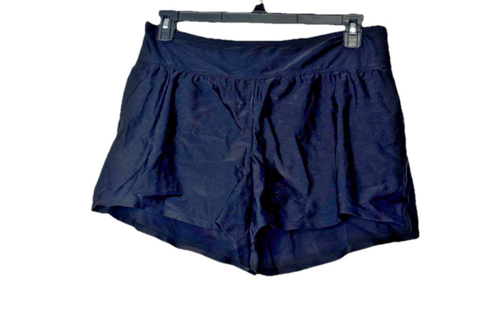 Kona Sol Black Size X Womens Black Swim Shorts NWT