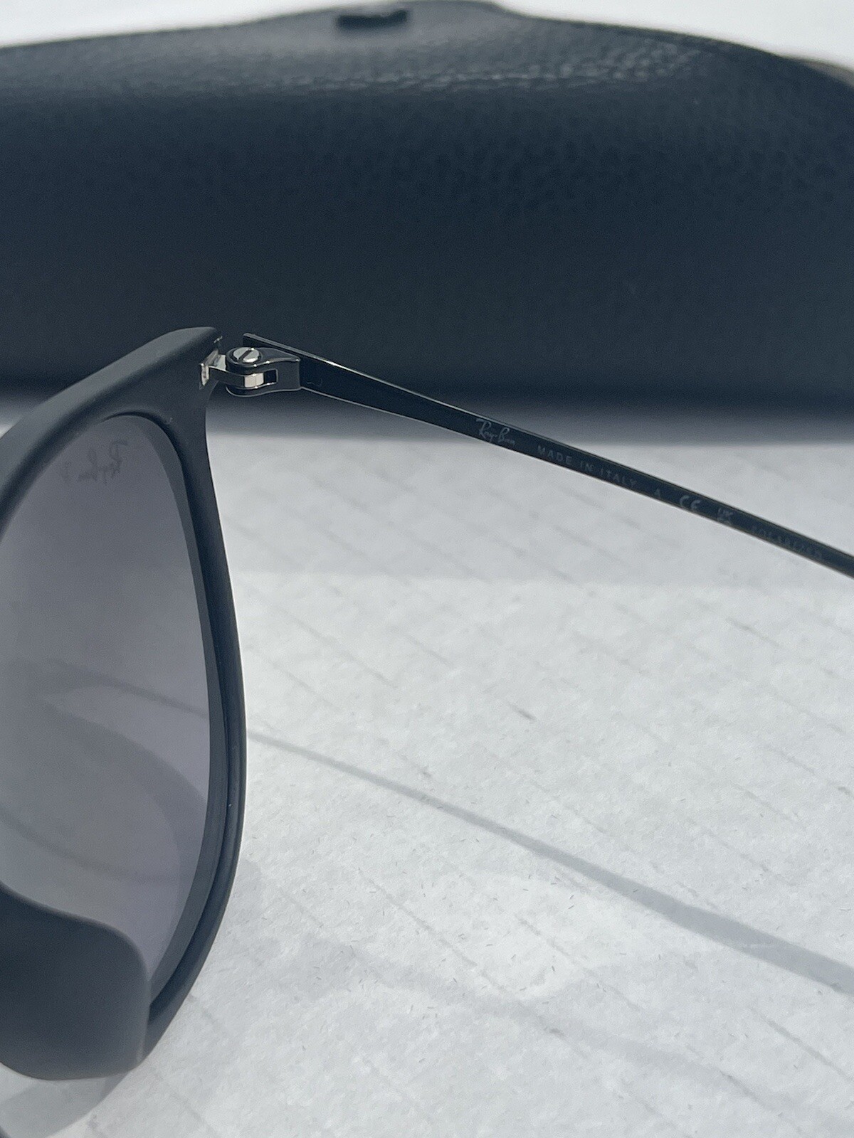 Ray-Ban Erika RB4171 Matte Black/ 54mm Grey Gradient Polarized Sunglasses