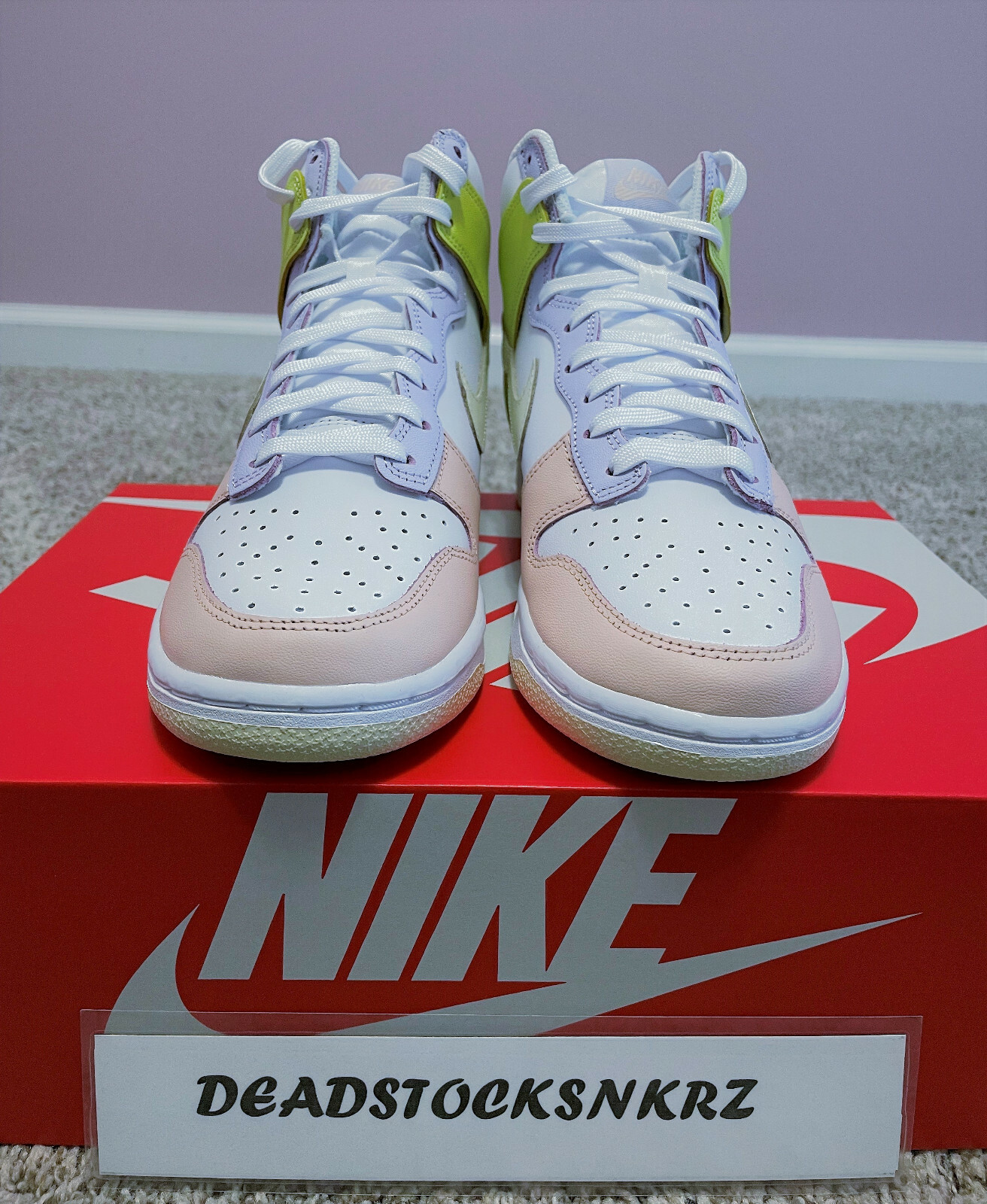 W Nike Dunk High Cashmere Lemon Twist DD1869 108 Unisex Adult Sizes