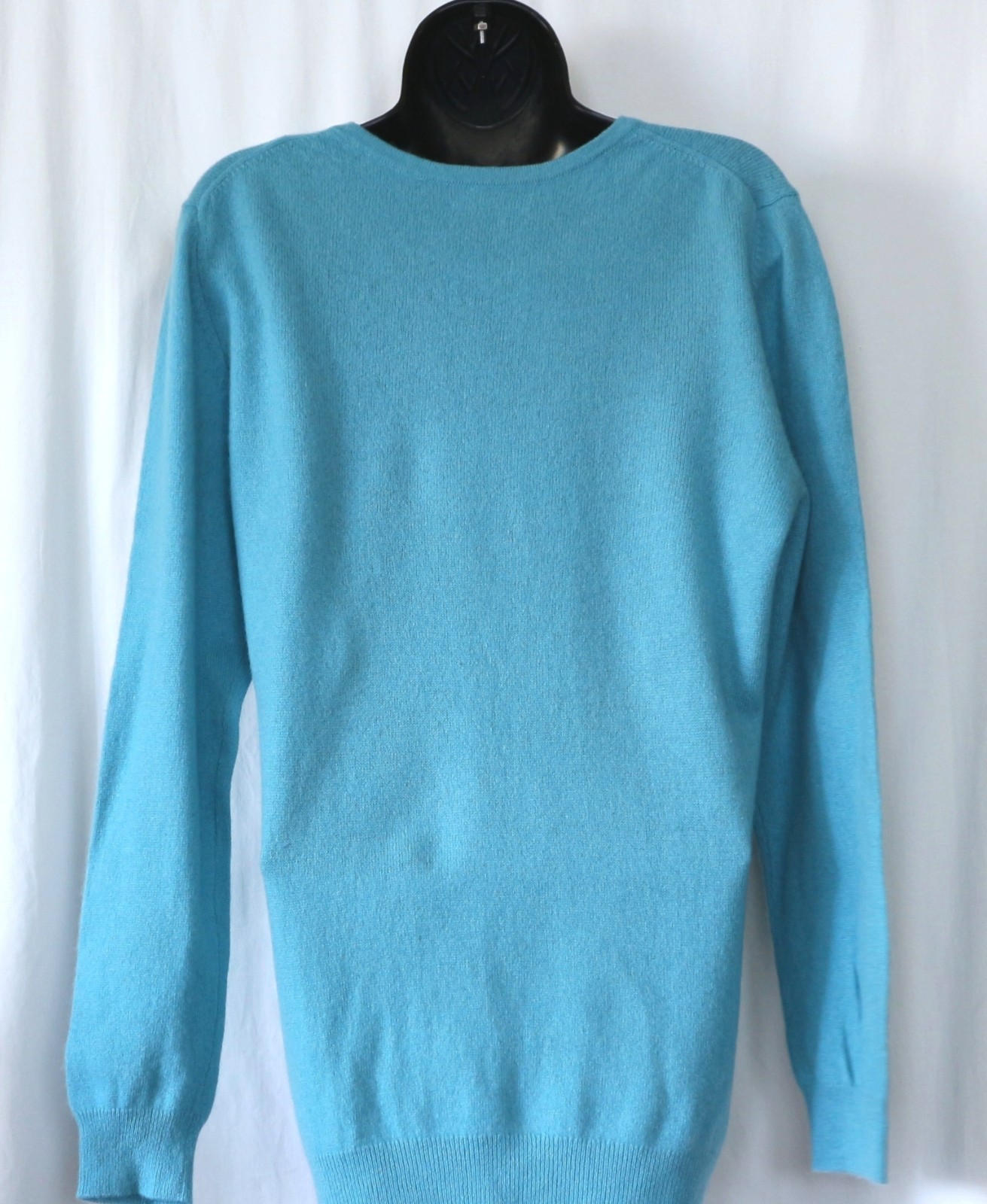 CHARTER CLUB Lt Blue Cashmere RndNck Swtr 40 In Chst 27.5 In Lng Sz XL EXC