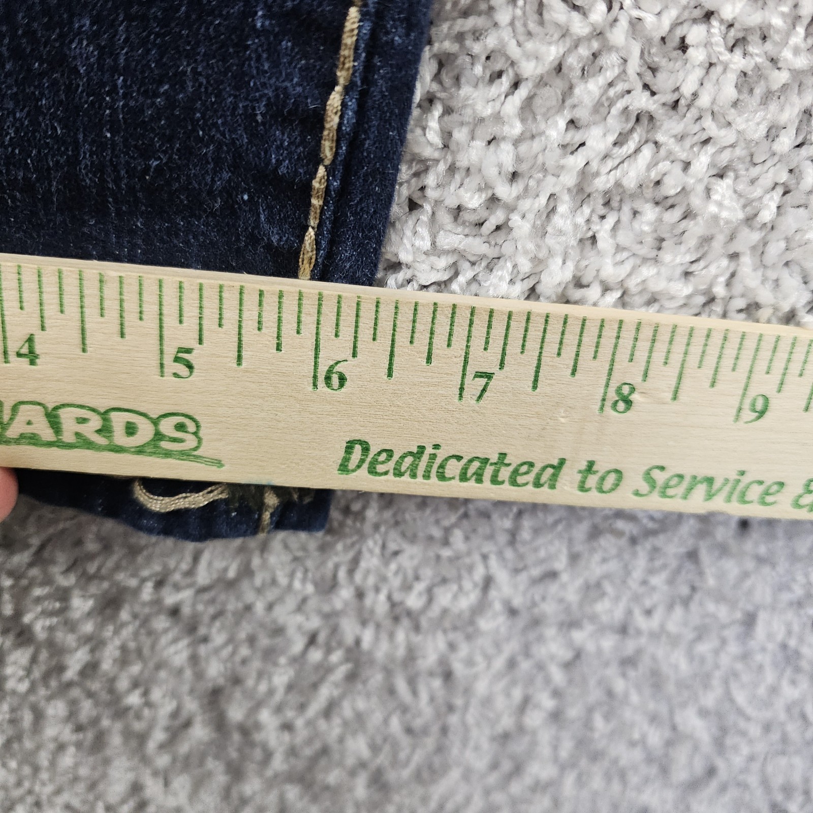 True Religion Geno Relaxed Slim Jeans Mens Size 29 31×32.5 Thick Yellow Stitch