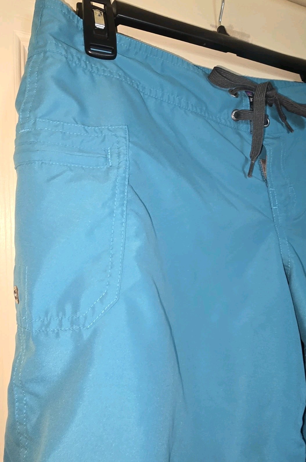Patagonia Snap & Lace Up Tie Waist 5.5″ Shorts TEAL (Women’s Size 8) PRE-OWNED