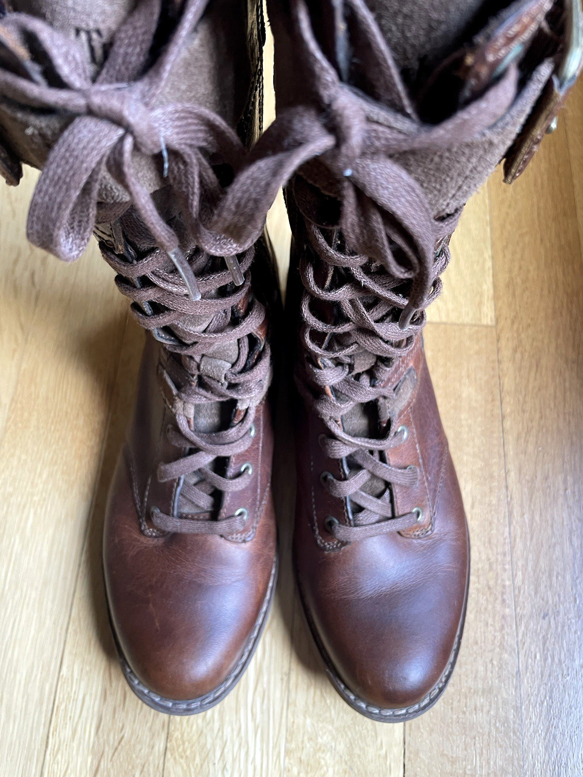 TIMBERLAND Earthkeepers Savin Hill Brown Full Zip Mid Calf Boots Size 6