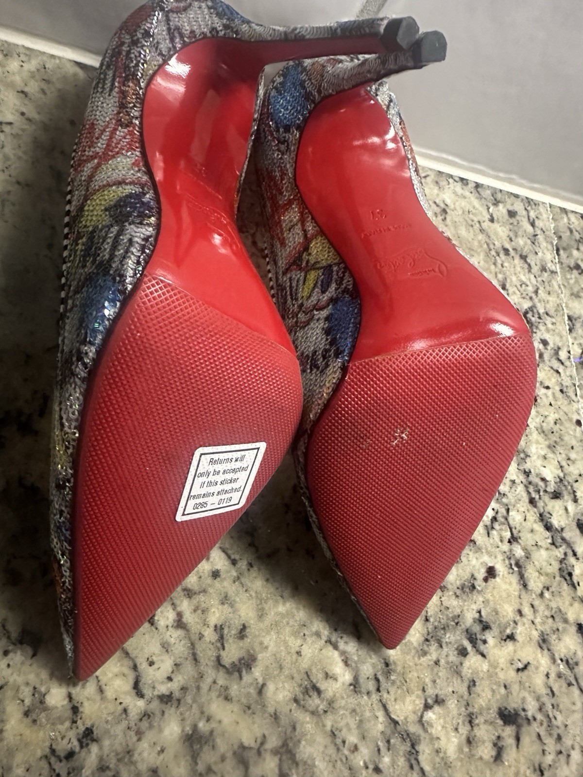 Christian Louboutin So Kate 120mm Sequins pumps – Resole – Party/NYE – 37 EU