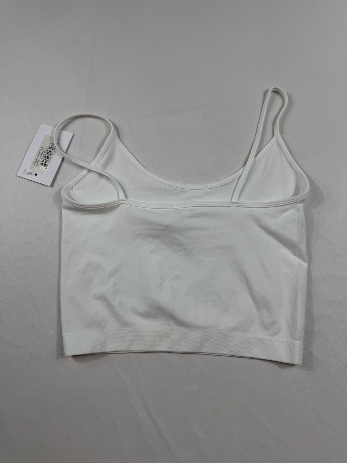 Sugarlips White Spaghetti Strap Crop Tank Top with Red Lips Print