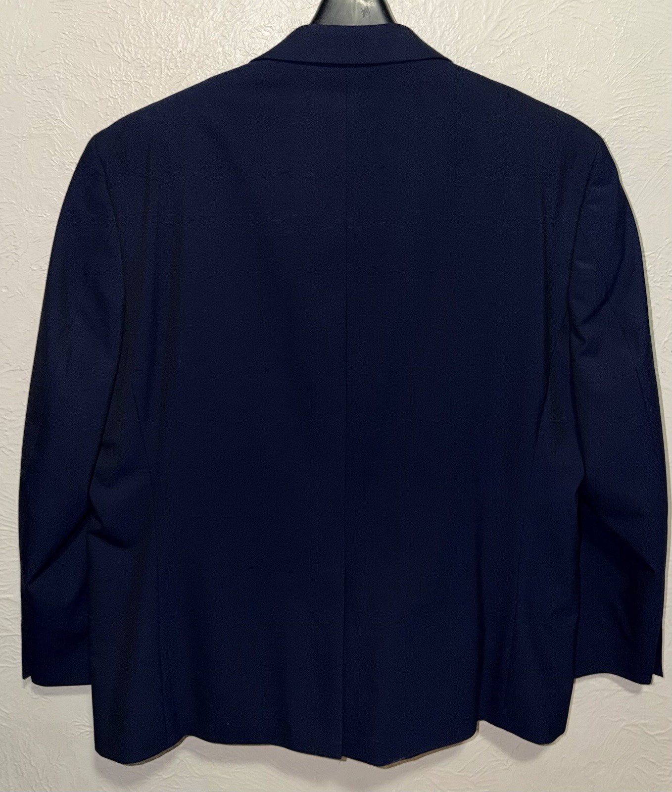 Chaps Men’s 46R Solid Blue 2 Button Blazer Suit Jacket