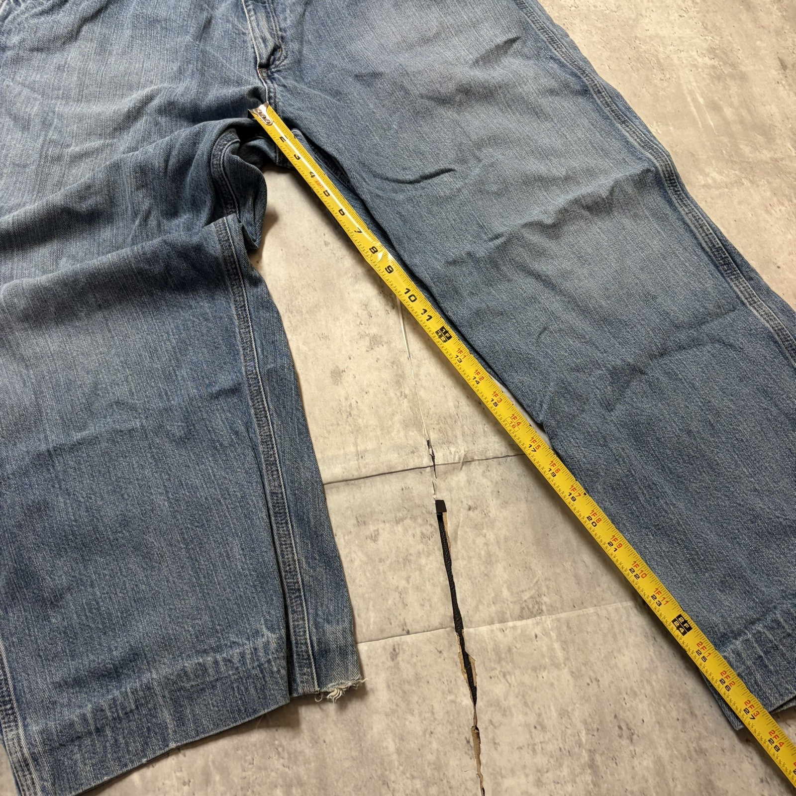 Carhartt B189 LVN Carpenter Jeans 42×30 Loose Fit Workwear Denim Utility