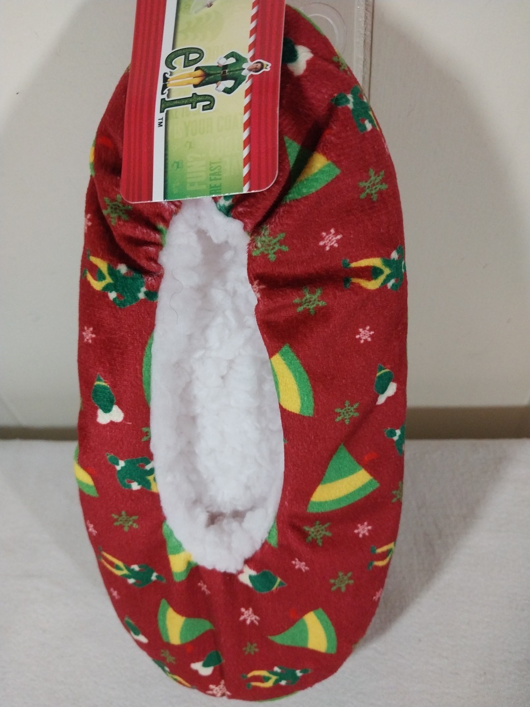 Buddy Elf Slipper Socks Womens Slippers S/M NEW