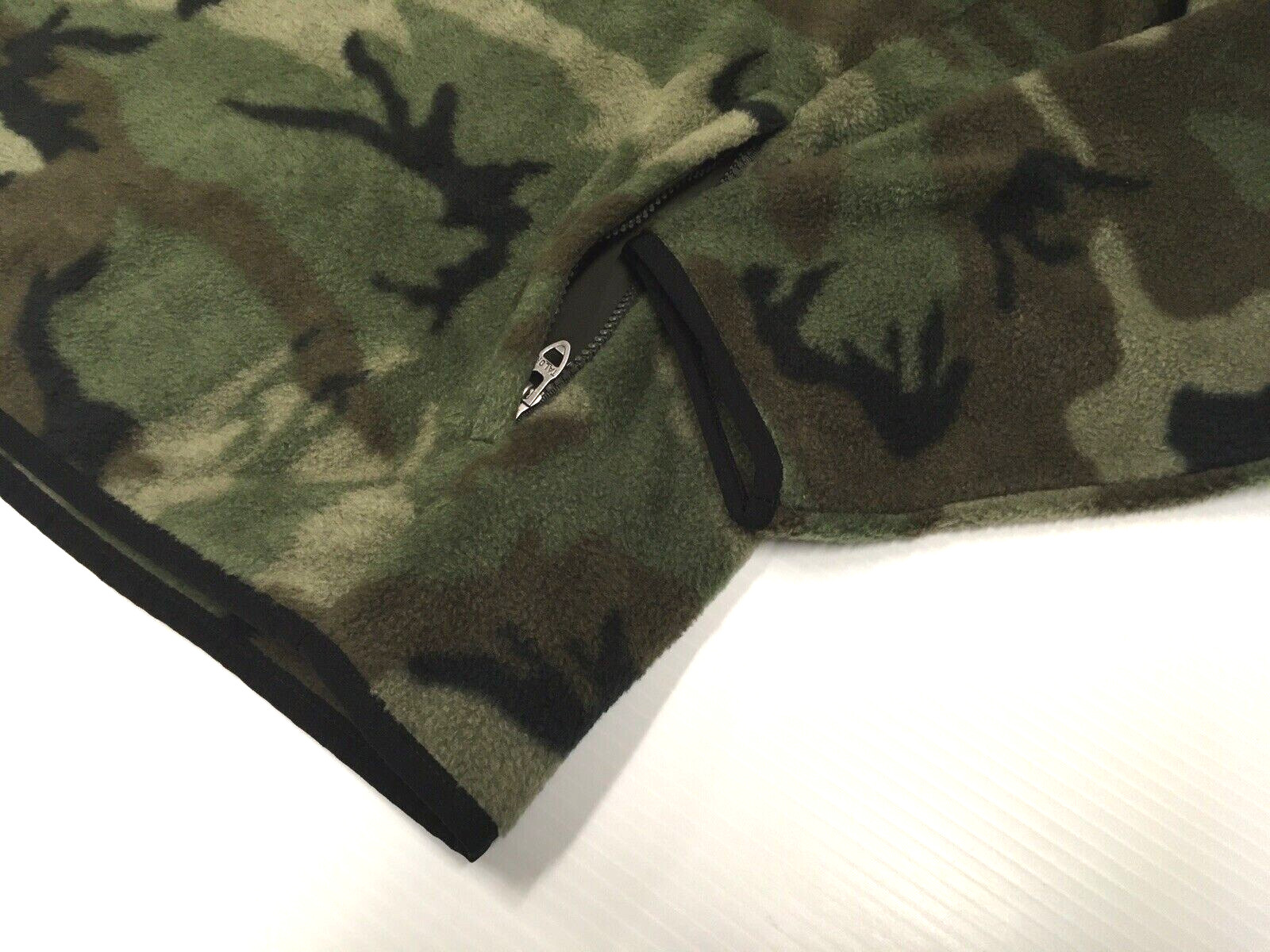 Polo Ralph Lauren Military Army Camo Sherpa Fleece Pullover Jacket Soldier Camp