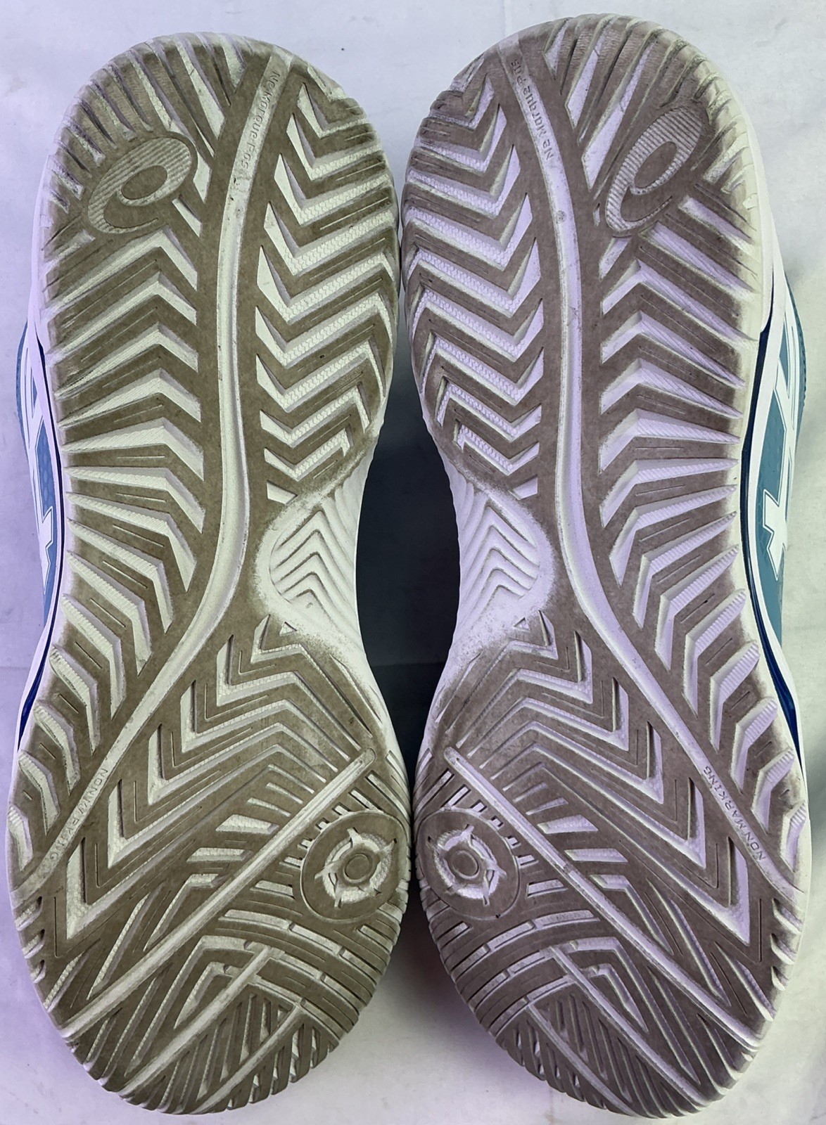 Asics Men’s Gel Dedicate 8 Pickleball Shoes-Saba Blue/White-Size: 9.5