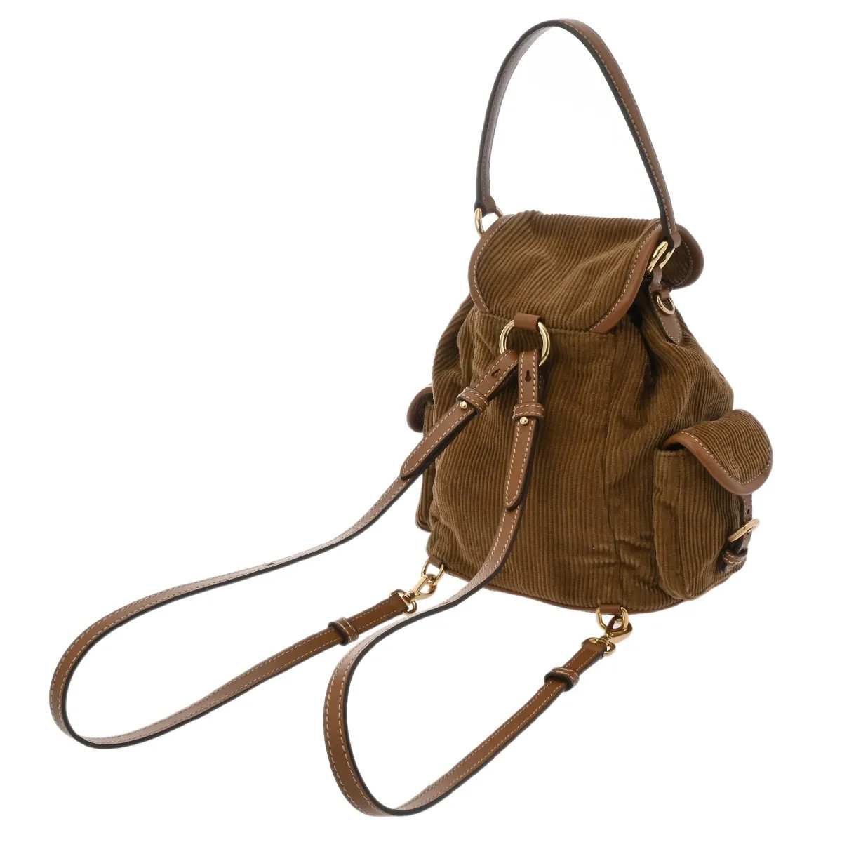 Miu Miu 5BZ043 Backpack Brown #WB6496