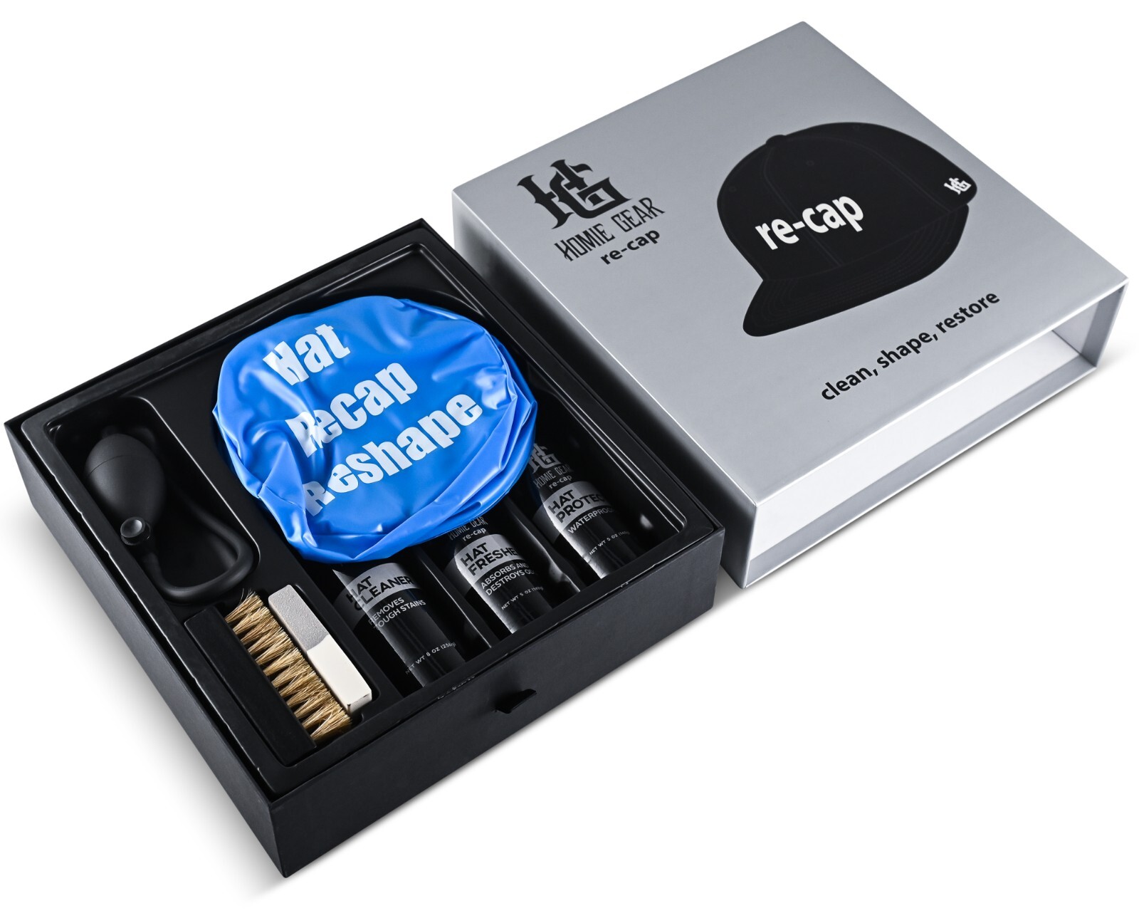Recap Cleaning Kit for New Era Hats with Hand Pump, Hat Cleaner Cap Care Kit Set