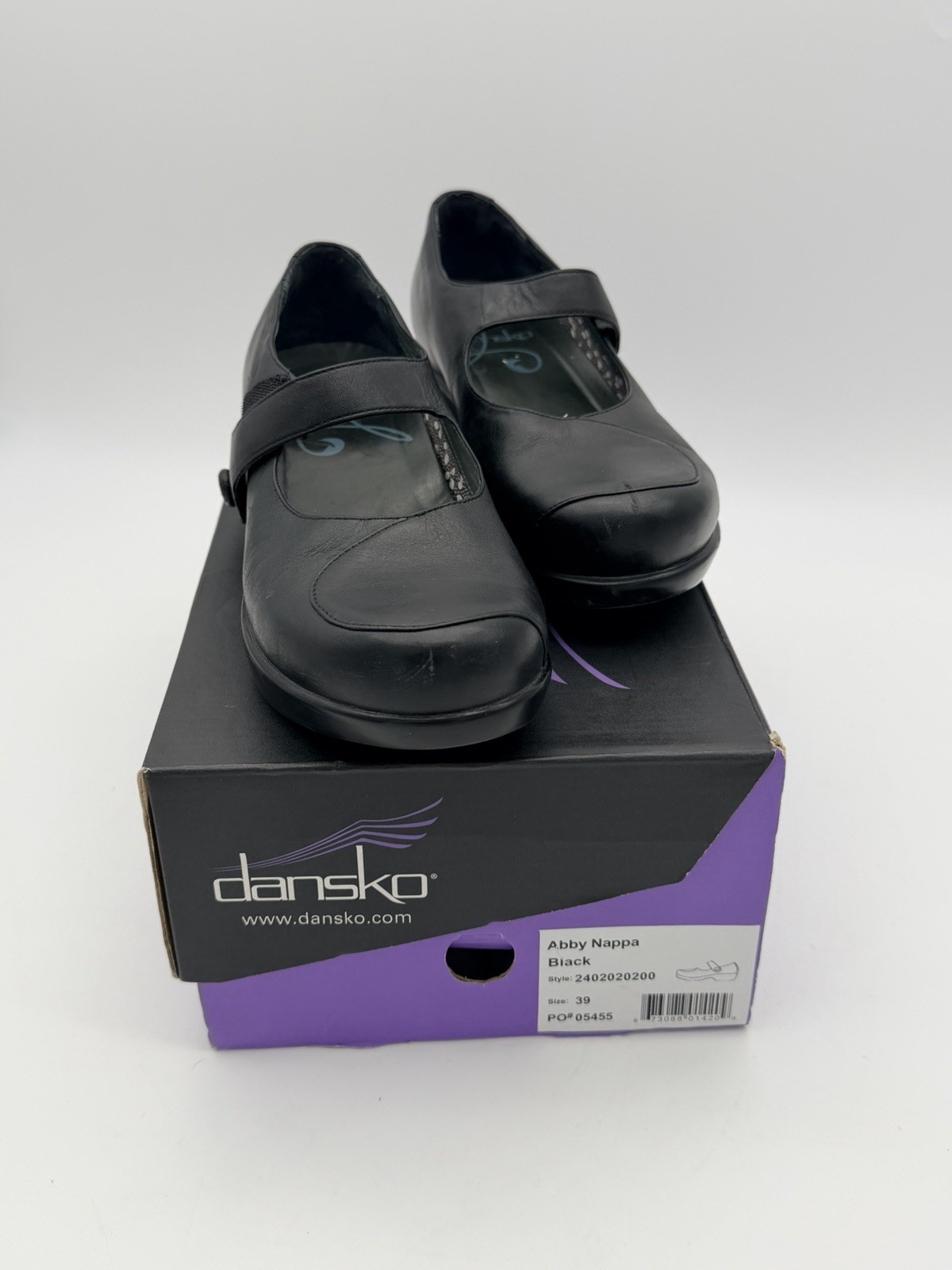 Dansko Abby Nappa Black Leather Women’s Size EU 40 / 9.5-10 US