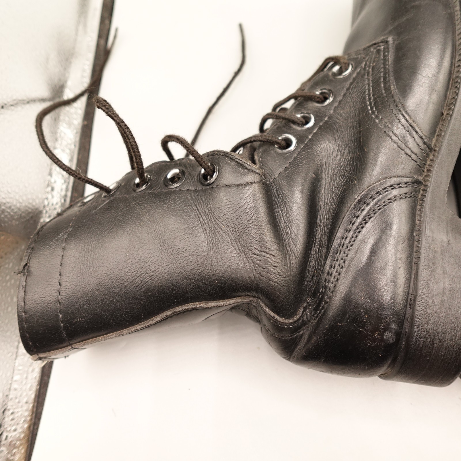 Vintage RO Search Jungle Boots Mens 6.5 R combat leather USGI 11-84 military
