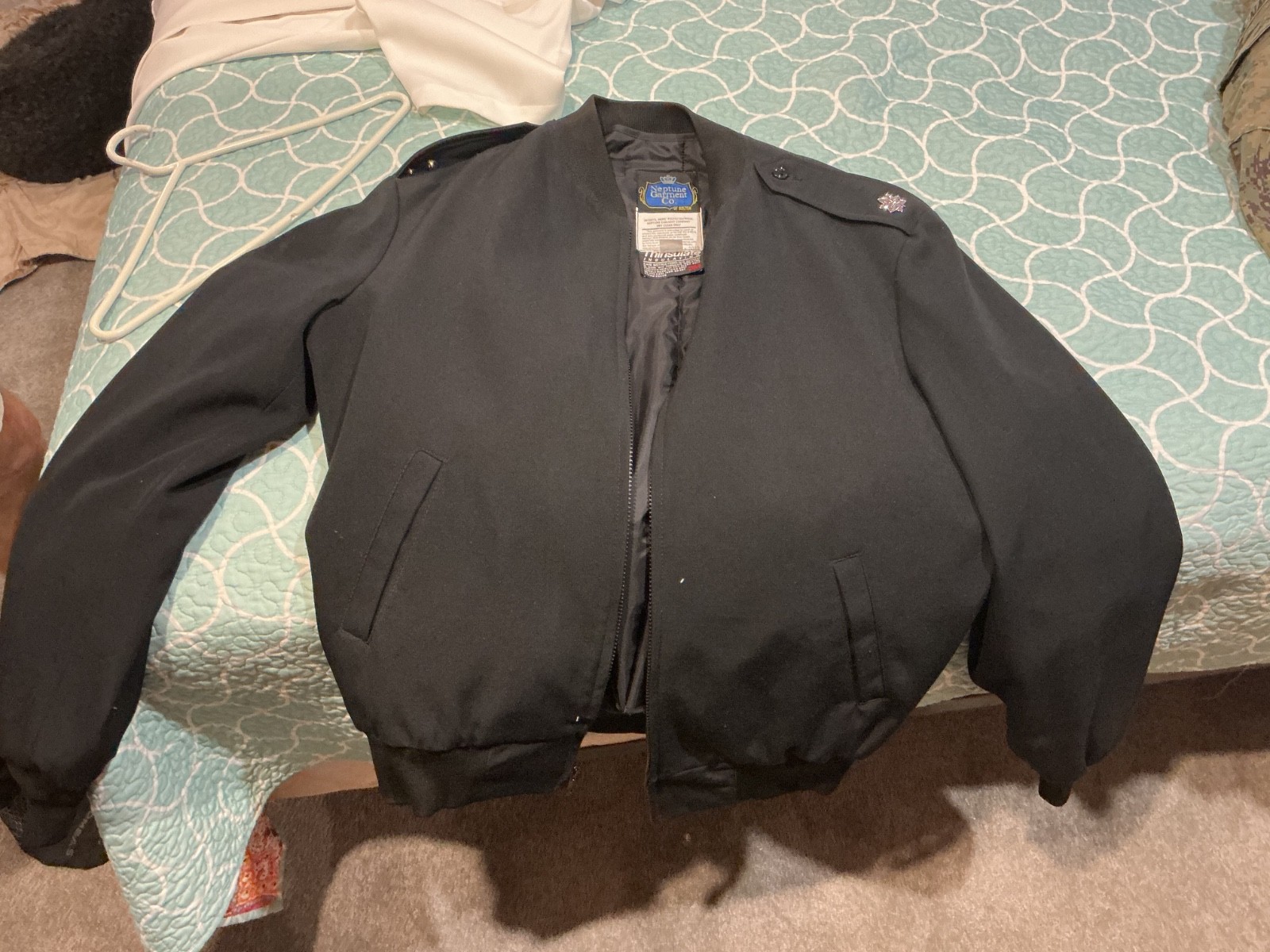 NAVY black windbreaker, size 44 Neptune garment, excellent condition