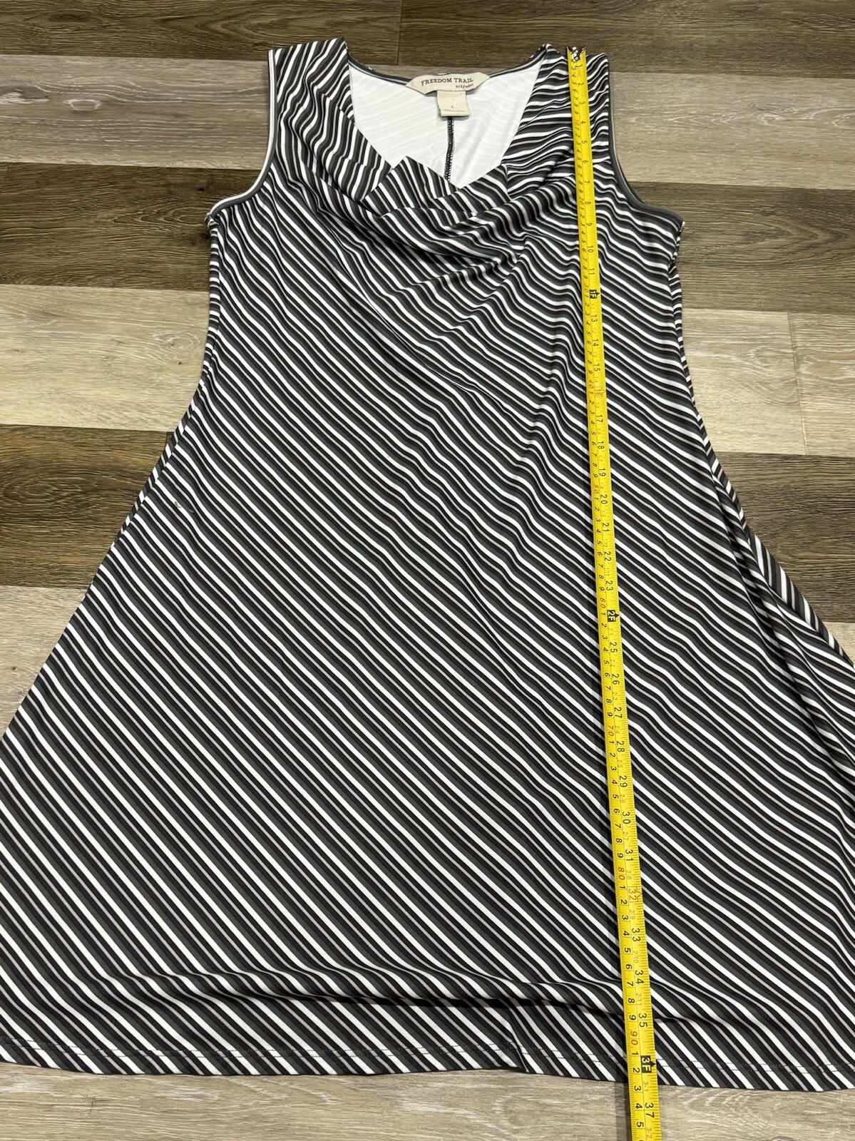 Freedom Trail by Kyodan Sport Active Striped Dress Women’s Sz Large Cowl Neck