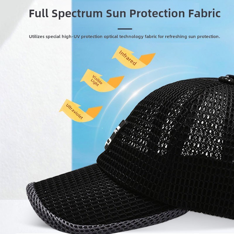 Men’s Breathable Mesh Baseball Cap Summer Outdoor Hat Trucker Cap Gym Fun Gift