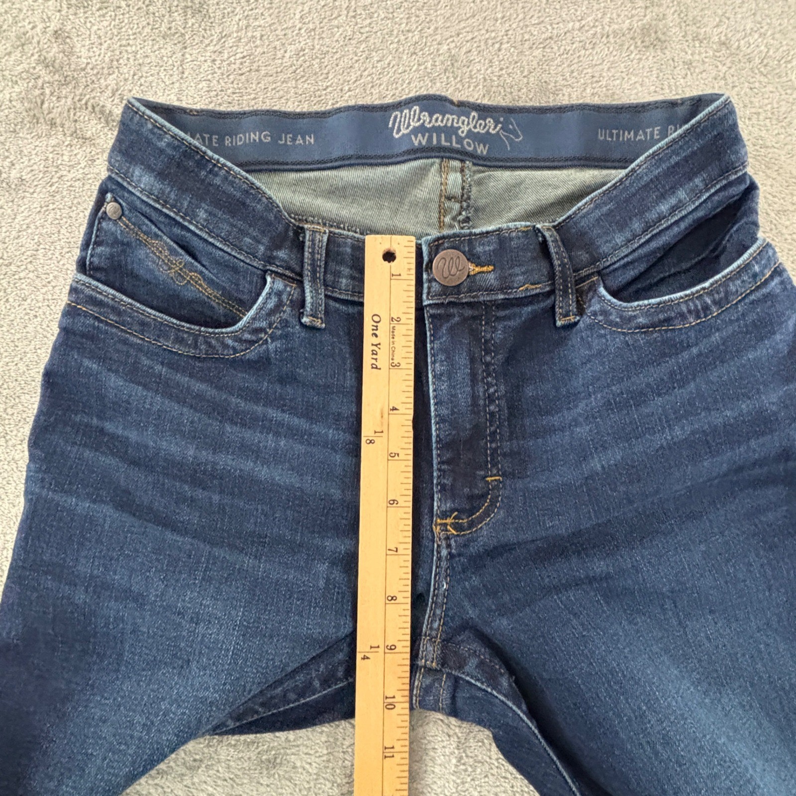Wrangler Willow Ultimate Riding Jean Womens 7×32 Dark Wash Bootcut 10WRW60CM