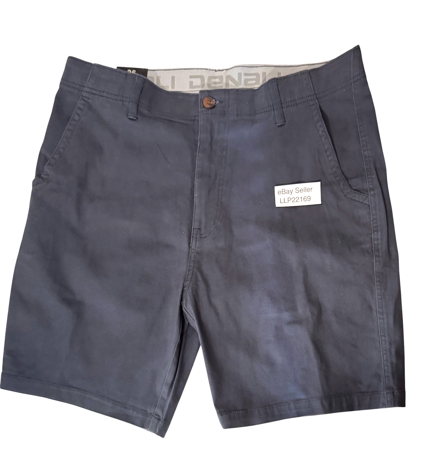 DENALI Men’s Stretch Shorts (SIZE 36) Flex Waist Flat Front BLUE SMOKE New $42