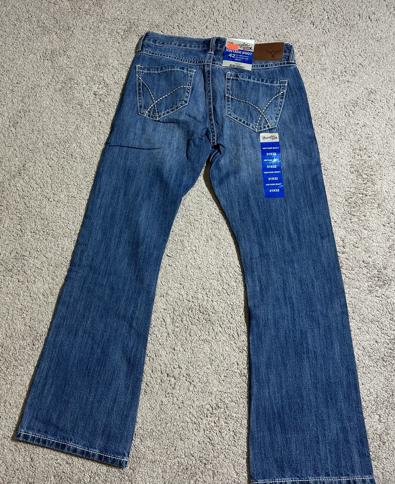 Wrangler 20X Jeans Mens 31×32 Blue Denim Style Boot Cut