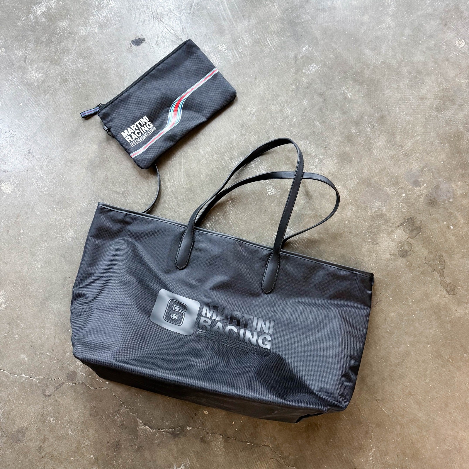 NEW Porsche Design Tequipment Martini Racing Shopper Tote w/ Bonus Bag Spyder