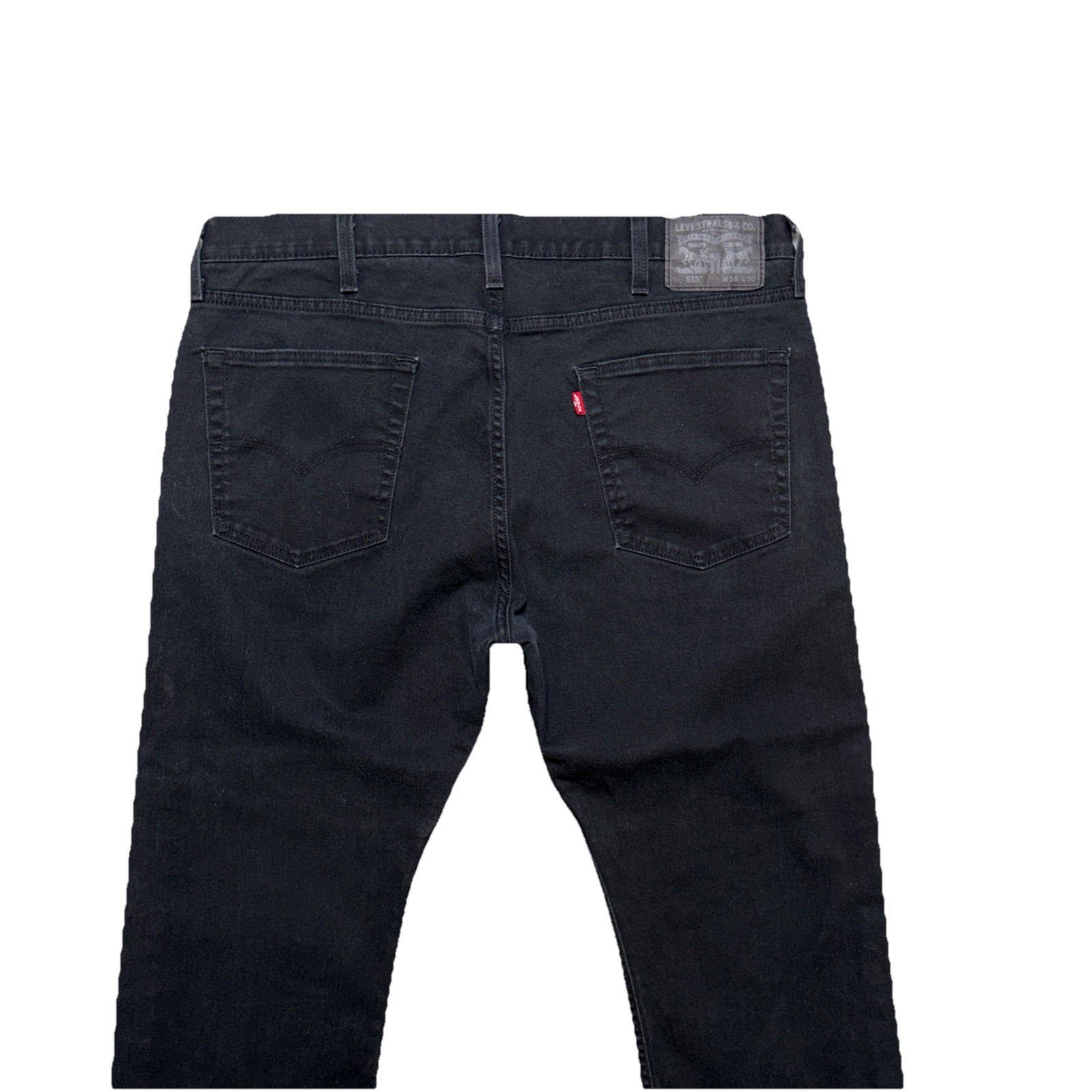 Levi’s 513 Jeans Dark Black Denim Slim Straight Stretch Men’s Size 38X29