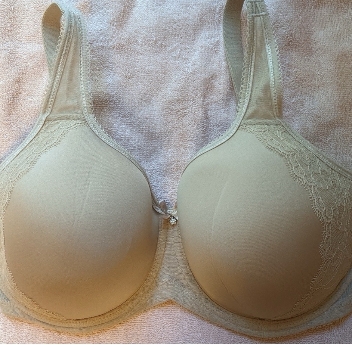 Wacoal 853186 Retro Chic Spacer Underwire Seamless Contour Bra 34H Toast
