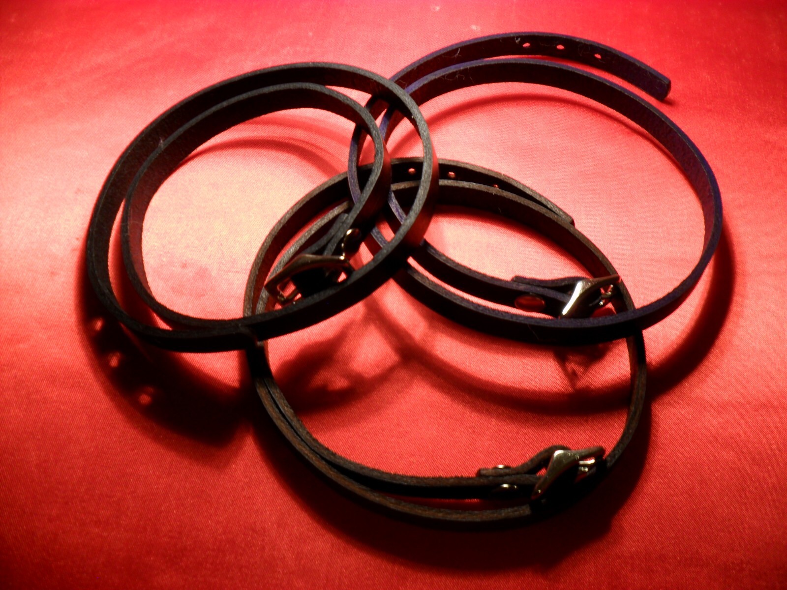 HB5: Plain HAT BAND Leather Assorted colors with Custom lengths