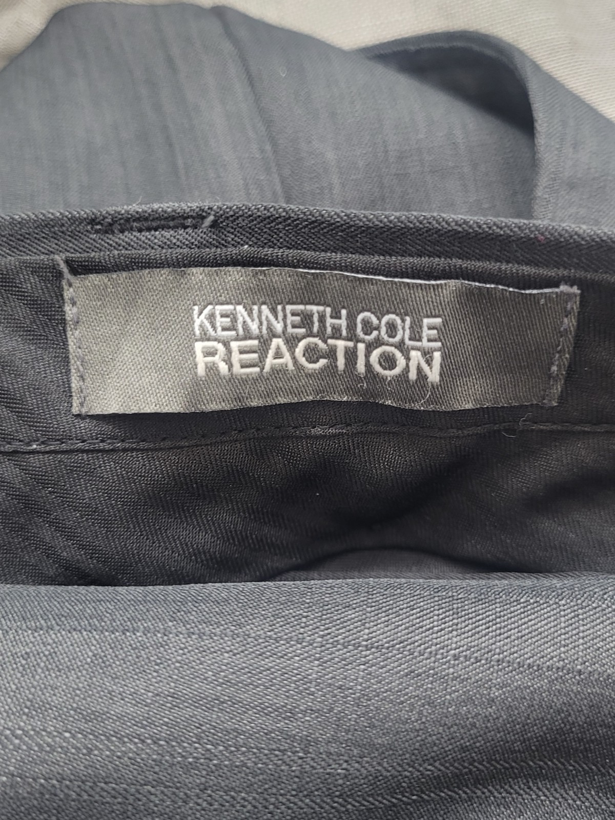 Kenneth Cole Reaction Men’s Black Textured Dress Suit Pants WPL 386 Size 36×32