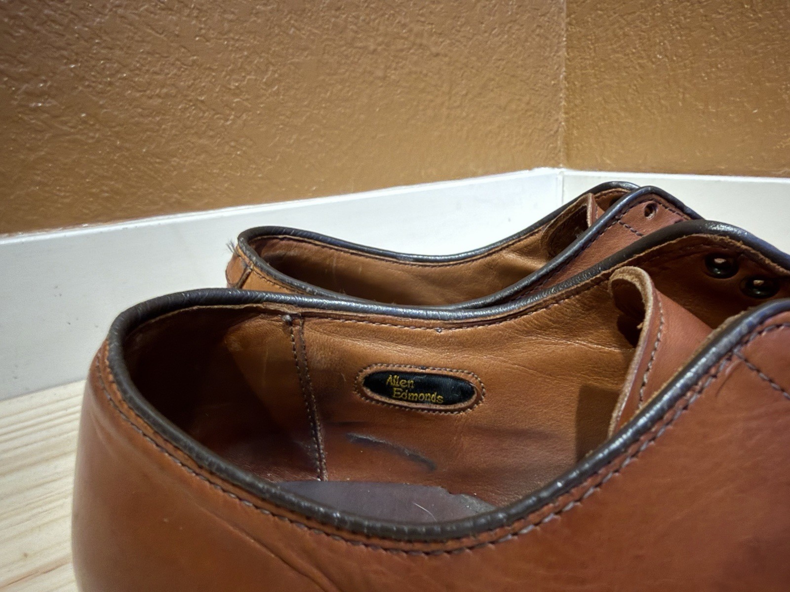 Allen Edmonds Delray(?) Brown Leather Derby Lace-Up Dress Shoes Men’s 8.5D 1298