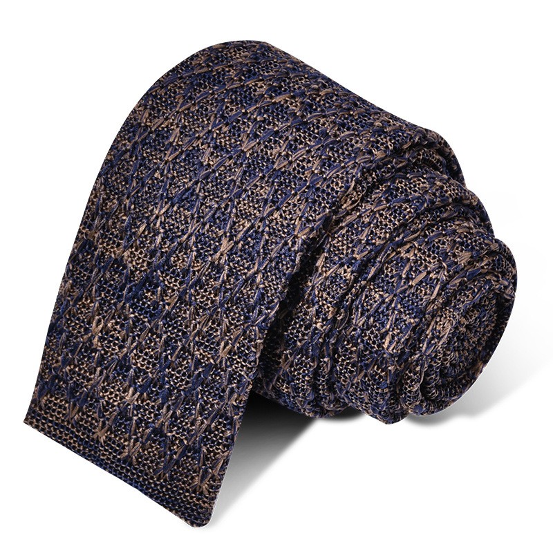 Knitted Tie Men’s Casual Stripe Necktie Party Groom Gentleman Modern Woven Gift