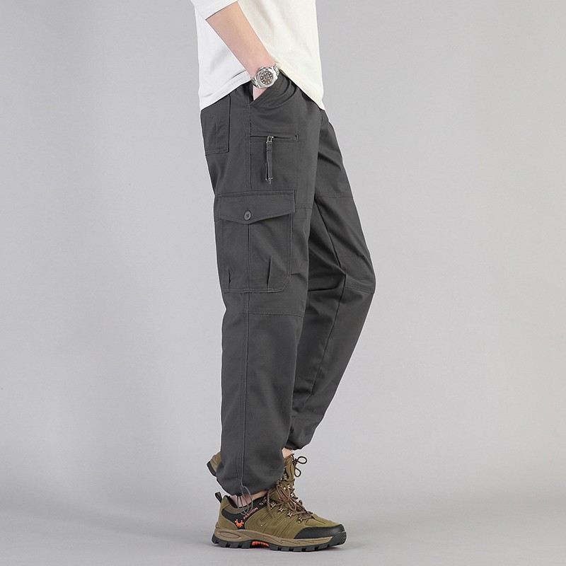 Men’s Waterproof Tactical Cargo Pants Multi-Pocket Hiking Outdoor Work Trousers